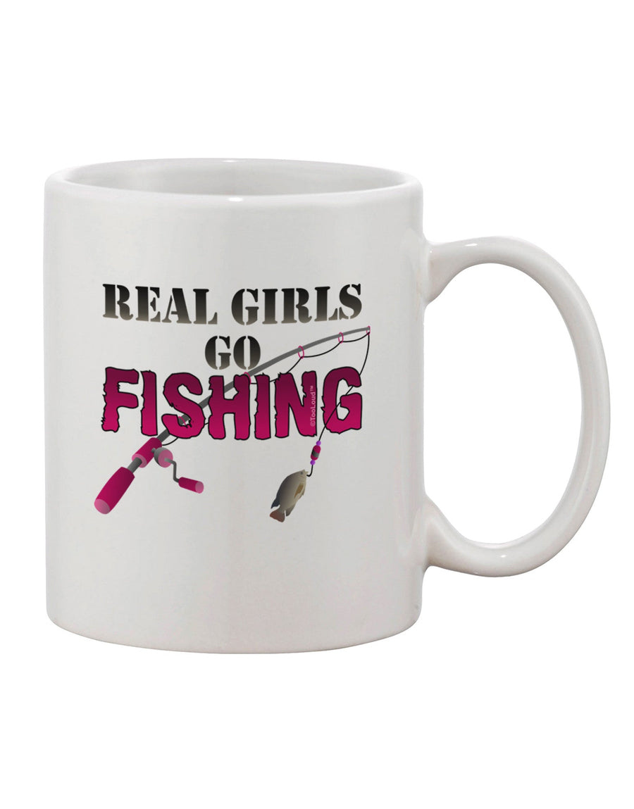 Stylishly Crafted 11 oz Coffee Mug for Passionate Female Anglers - TooLoud-11 OZ Coffee Mug-TooLoud-White-Davson Sales