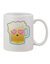 Stylishly Crafted Infatuated Beer Printed 11 oz Coffee Mug - Expertly Curated by TooLoud-11 OZ Coffee Mug-TooLoud-White-Davson Sales