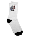 Stylishly Distressed Parisian Adult Crew Socks - Empowering Fashion Statement for Peaceful Expression - TooLoud-Socks-TooLoud-White-Ladies-4-6-Davson Sales