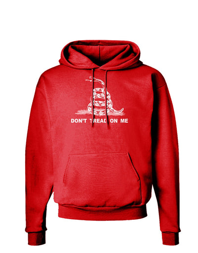 Subdued Don't Tread On Me Gadsden Flag Rattlesnake Dark Hoodie Sweatshirt-Hoodie-TooLoud-Red-Small-Davson Sales