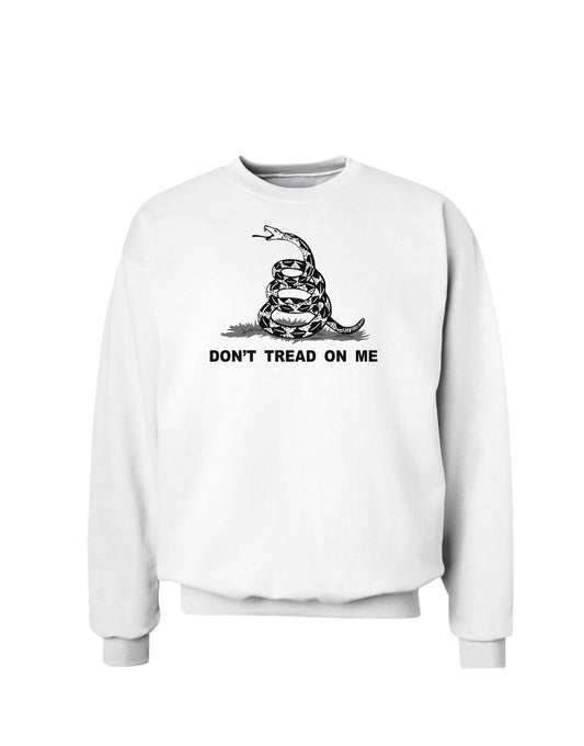 Subdued Don't Tread On Me Gadsden Flag Rattlesnake Sweatshirt-Sweatshirts-TooLoud-White-Small-Davson Sales
