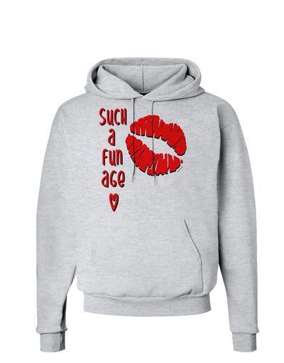 Such a Fun Age Kiss Lips Hoodie Sweatshirt-Hoodie-TooLoud-AshGray-Small-Davson Sales