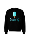 Suck It Popsicle Adult Dark Sweatshirt-Sweatshirts-TooLoud-Black-Small-Davson Sales