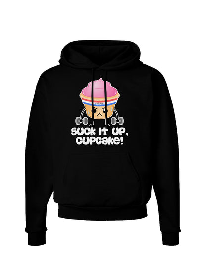 Suck It Up Cupcake Design Dark Hoodie Sweatshirt by TooLoud-Hoodie-TooLoud-Black-Small-Davson Sales