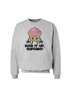 Suck It Up Cupcake Design Sweatshirt by TooLoud-Sweatshirts-TooLoud-AshGray-Small-Davson Sales