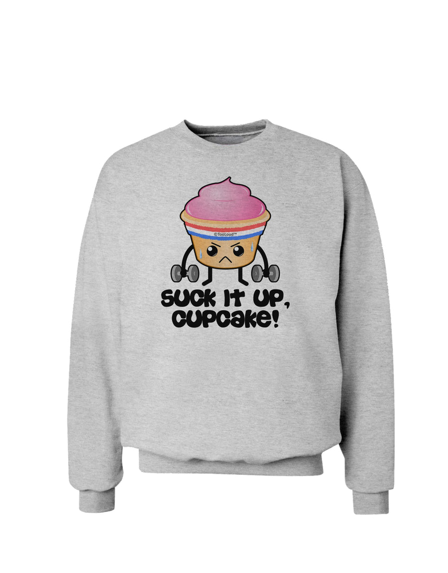 Suck It Up Cupcake Design Sweatshirt by TooLoud-Sweatshirts-TooLoud-White-Small-Davson Sales