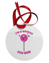 Sucker For You Circular Metal Ornament-Ornament-TooLoud-White-Davson Sales