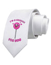 Sucker For You Printed White Necktie