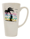 Summer Vibes - Tropical Paradise 16 Ounce Conical Latte Coffee Mug - TooLoud-Conical Latte Mug-TooLoud-White-Davson Sales