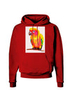 Sun Conure Parrot Watercolor Dark Hoodie Sweatshirt-Hoodie-TooLoud-Red-Small-Davson Sales