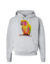 Sun Conure Parrot Watercolor Hoodie Sweatshirt-Hoodie-TooLoud-AshGray-Small-Davson Sales