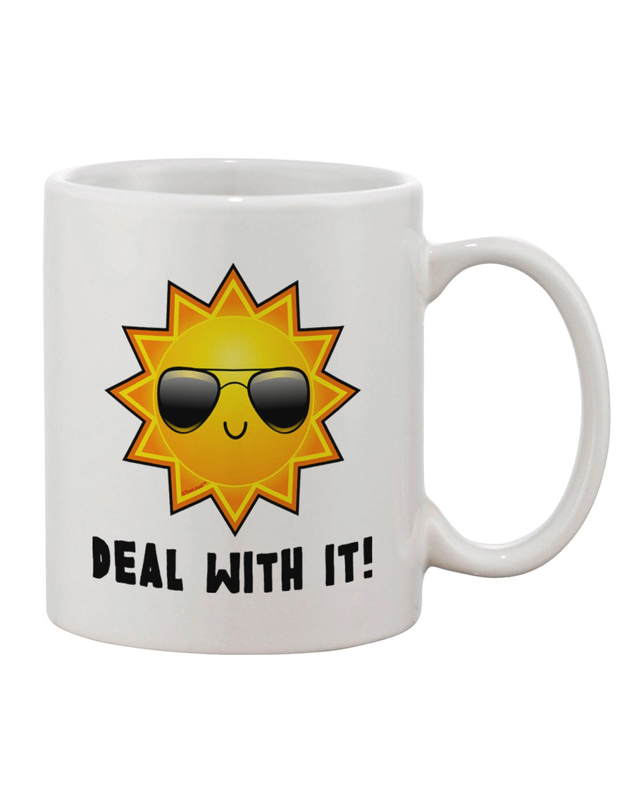 Sun Printed 11 oz Coffee Mug - Expertly Crafted by TooLoud-11 OZ Coffee Mug-TooLoud-White-Davson Sales