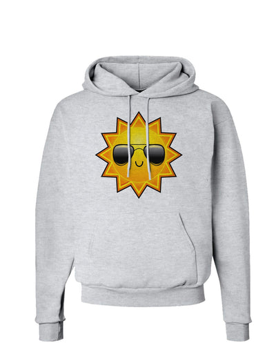 Sun With Sunglasses Hoodie Sweatshirt-Hoodie-TooLoud-AshGray-Small-Davson Sales