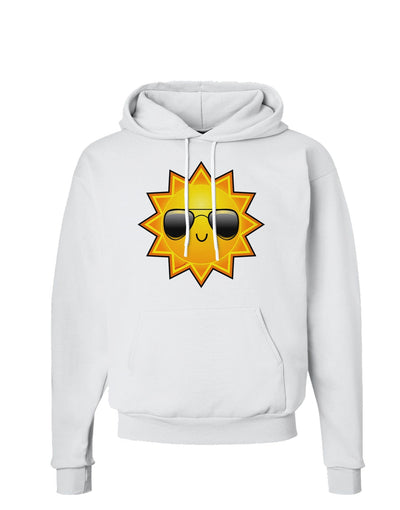 Sun With Sunglasses Hoodie Sweatshirt-Hoodie-TooLoud-White-Small-Davson Sales