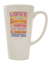 Sunburst 16 Ounce Conical Latte Coffee Mug - Perfect for Embracing Love's Warmth-Conical Latte Mug-TooLoud-White-Davson Sales