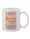 Sunburst Printed 11 oz Coffee Mug - Perfect for Expressing Love - TooLoud-11 OZ Coffee Mug-TooLoud-White-Davson Sales