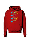 Suns Out Guns Out - Gradient Colors Dark Hoodie Sweatshirt-Hoodie-TooLoud-Red-Small-Davson Sales