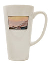 Sunset Cliffs Conical Latte Coffee Mug - The Perfect Drinkware for Coffee Lovers TooLoud-Conical Latte Mug-TooLoud-White-Davson Sales