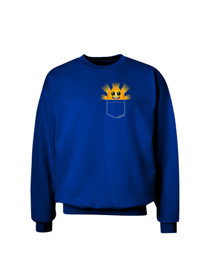 Sunshine In My Pocket Adult Dark Sweatshirt-Sweatshirts-TooLoud-Deep-Royal-Blue-Small-Davson Sales