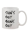 Sunshine Sips - Aesthetic 11 oz Coffee Mug for the Discerning Connoisseur - TooLoud-11 OZ Coffee Mug-TooLoud-White-Davson Sales