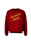 Super Mom - Lightening Bolt Design Adult Dark Sweatshirt by TooLoud-Sweatshirts-TooLoud-Deep-Red-Small-Davson Sales