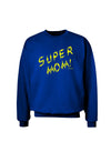 Super Mom - Lightening Bolt Design Adult Dark Sweatshirt by TooLoud-Sweatshirts-TooLoud-Deep-Royal-Blue-Small-Davson Sales