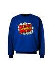 Super Mom - Superhero Comic Style Adult Dark Sweatshirt-Sweatshirts-TooLoud-Deep-Royal-Blue-Small-Davson Sales