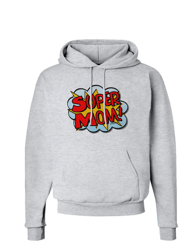 Super Mom - Superhero Comic Style Hoodie Sweatshirt-Hoodie-TooLoud-AshGray-Small-Davson Sales