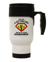 Supercharge Your Sips with the Superpower Stainless Steel 14 OZ Travel Mug - TooLoud-Travel Mugs-TooLoud-White-Davson Sales