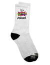 Superpower Adult Crew Socks for Educators - TooLoud-Socks-TooLoud-White-Ladies-4-6-Davson Sales