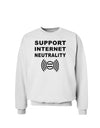 Support Internet Neutrality Sweatshirt-Sweatshirts-TooLoud-White-Small-Davson Sales