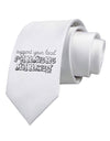 Support Your Local Farmers Market Printed White Necktie