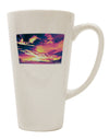 Surreal 16 Ounce Conical Latte Coffee Mug - Expertly Crafted for Blue Mesa Reservoir Enthusiasts-Conical Latte Mug-TooLoud-White-Davson Sales