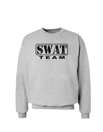 SWAT Team Logo - Distressed Sweatshirt-Sweatshirts-TooLoud-AshGray-Small-Davson Sales