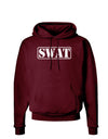 SWAT Team Logo - Text #2 Dark Hoodie Sweatshirt by TooLoud-Hoodie-TooLoud-Maroon-Small-Davson Sales