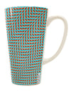 Swimming Fish Optical Illusion 16 Ounce Conical Latte Coffee Mug - Expertly Crafted Drinkware-Conical Latte Mug-TooLoud-White-Davson Sales