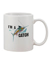 Swordfish-Inspired 11 oz Coffee Mug - Perfect for the Discerning Drinker - TooLoud-11 OZ Coffee Mug-TooLoud-White-Davson Sales