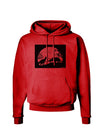 T-Rex and Triceratops Silhouettes Design Hoodie Sweatshirt by TooLoud-Hoodie-TooLoud-Red-Small-Davson Sales