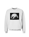 T-Rex and Triceratops Silhouettes Design Sweatshirt by TooLoud-Sweatshirts-TooLoud-White-Small-Davson Sales