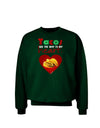 Tacos Are the Way To My Heart Adult Dark Sweatshirt-Sweatshirts-TooLoud-Deep-Forest-Green-Small-Davson Sales