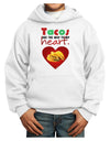 Tacos Are the Way To My Heart Youth Hoodie Pullover Sweatshirt-Youth Hoodie-TooLoud-White-XS-Davson Sales