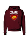 Tacos before Vatos Dark Hoodie Sweatshirt-Hoodie-TooLoud-Maroon-Small-Davson Sales