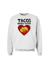 Tacos before Vatos Sweatshirt-Sweatshirt-TooLoud-White-Small-Davson Sales