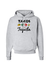 Tacos & Tequila Hoodie Sweatshirt-Hoodie-TooLoud-AshGray-Small-Davson Sales