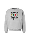 Tacos & Tequila Sweatshirt-Sweatshirts-TooLoud-AshGray-Small-Davson Sales