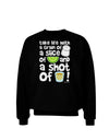 Take Life with a Grain of Salt and a Shot of Tequila Adult Dark Sweatshirt by TooLoud-Sweatshirts-TooLoud-Black-Small-Davson Sales