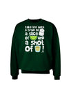 Take Life with a Grain of Salt and a Shot of Tequila Adult Dark Sweatshirt by TooLoud-Sweatshirts-TooLoud-Deep-Forest-Green-Small-Davson Sales