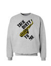 Talk Dirty To Me Saxophone Sweatshirt-Sweatshirts-TooLoud-AshGray-Small-Davson Sales