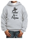 Talkin Like a Pilgrim Youth Hoodie Pullover Sweatshirt-Youth Hoodie-TooLoud-Ash-XS-Davson Sales