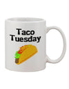 Tantalizing Taco Tuesday-themed 11 oz Coffee Mug - Crafted by a Drinkware Expert-11 OZ Coffee Mug-TooLoud-White-Davson Sales